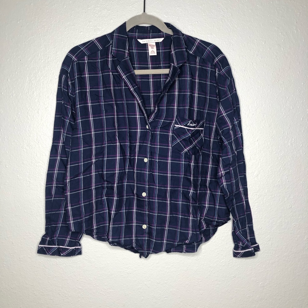 Victorias Secret sleep‎ buttons down top sz M